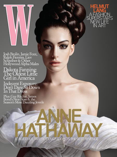Anne Hathaway W Magazine October 2008 cover