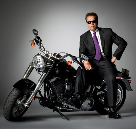 Arnold Schwartzenegger Terminator Motrocycle
