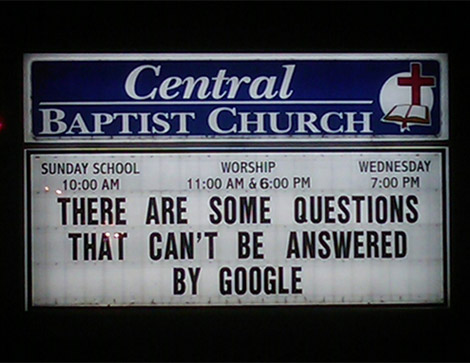 Baptist Church billboard