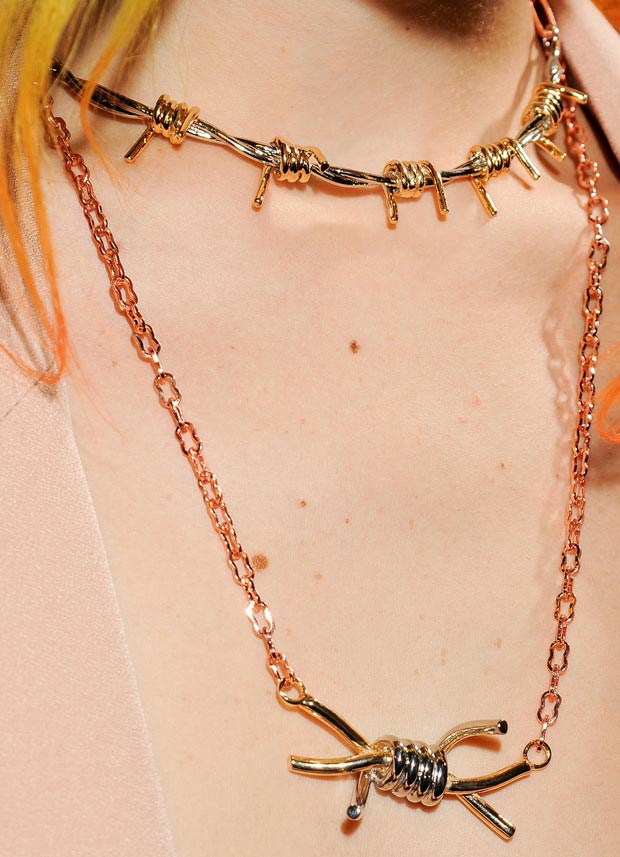 Barb Wire necklaces Rodarte