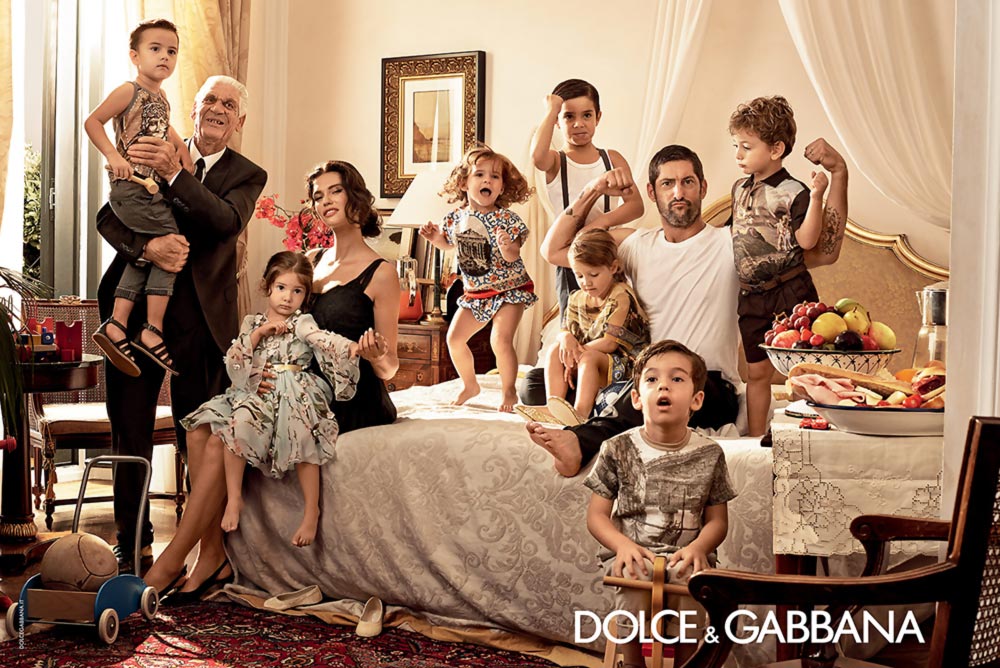 Bianca Balti family Dolce Gabbana Spring Summer 2014 ad campaign