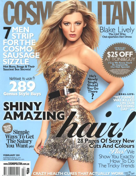 Blake Lively Cosmopolitan Australia February 2011 cover