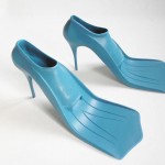 blue flipper high heels design Paul Shietekat