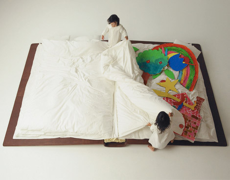 Book bed for kids play Yusuke Suzuki