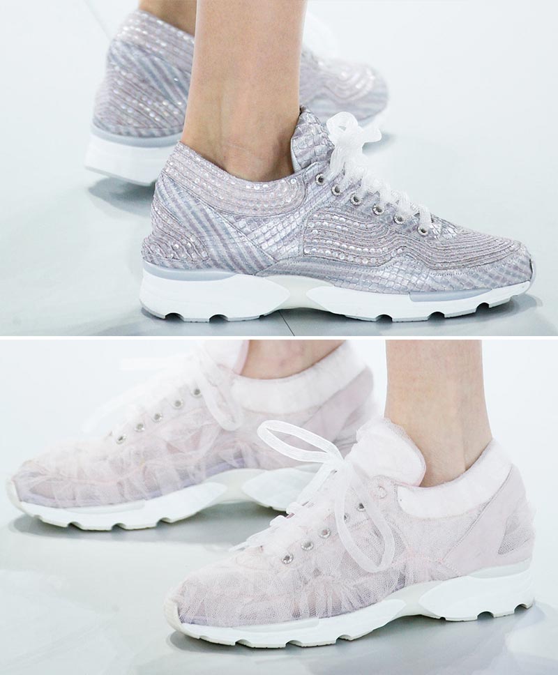 Bridal sneakers Chanel Couture Spring 2014