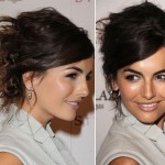 Camilla Belle Twisted Messy Hair updo