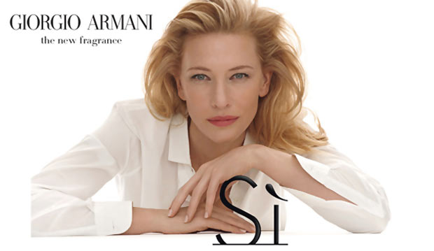 Cate Blanchett 10 Million Armani perfume ad