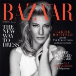 Cate Blanchett black and white Harpers Australia cover