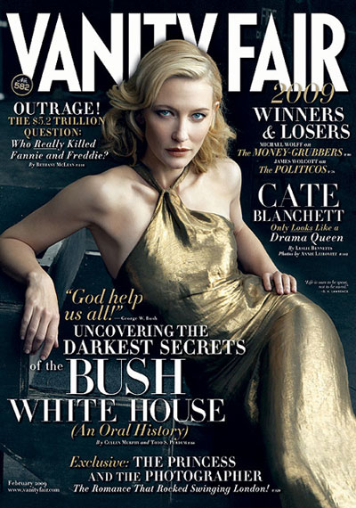 Cate Blanchett Vanity Fair February 2009 cover