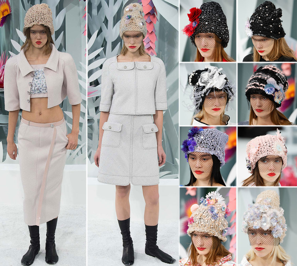 Chanel Couture Spring 2015 beanies knit cap