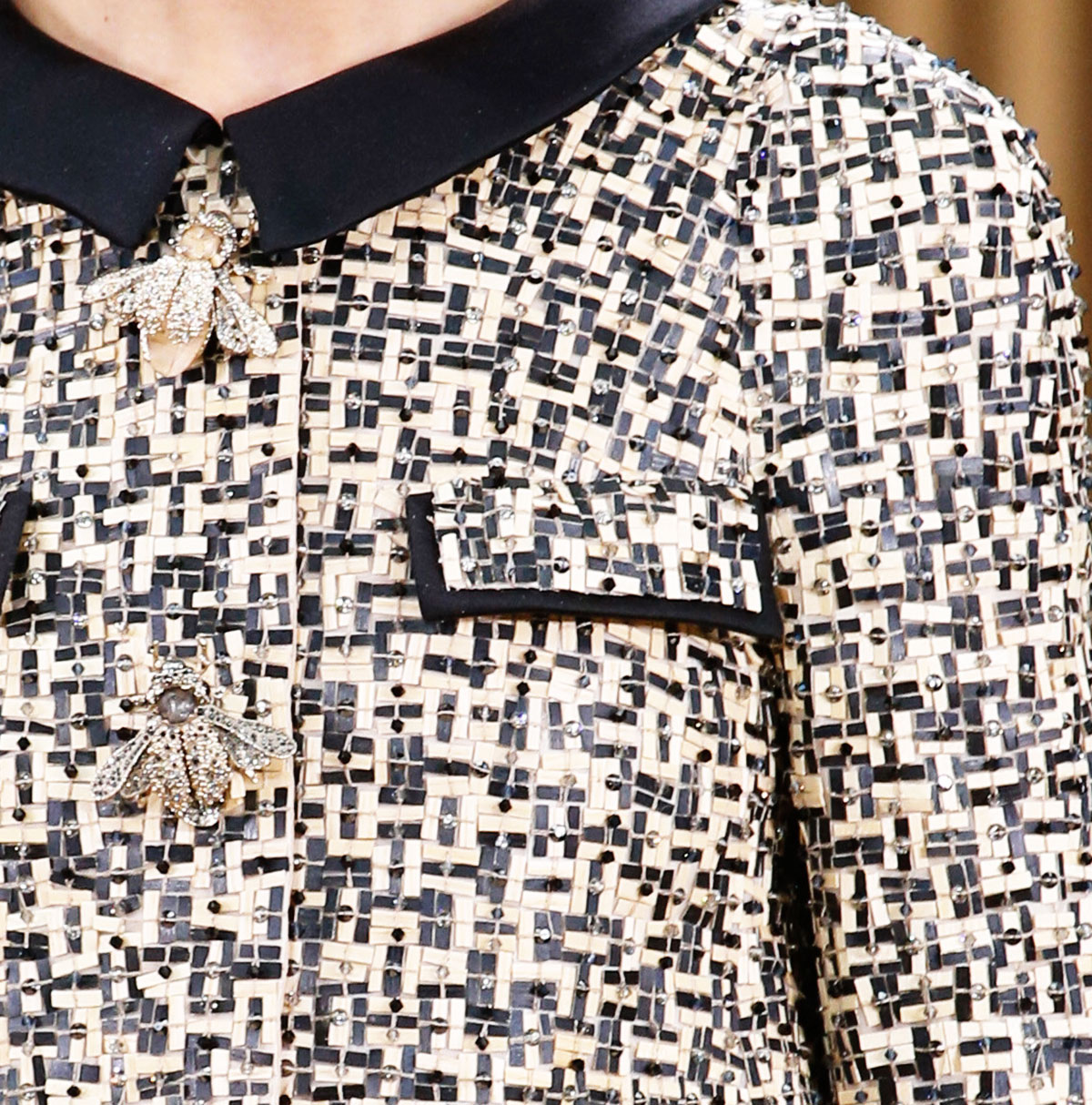 Chanel Couture Summer 2016 wood sequins