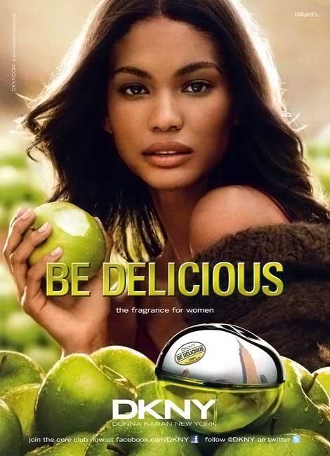 Chanel Iman DKNY Be Delicious 2011 ad campaign