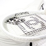 Chanel tennis ball white racket