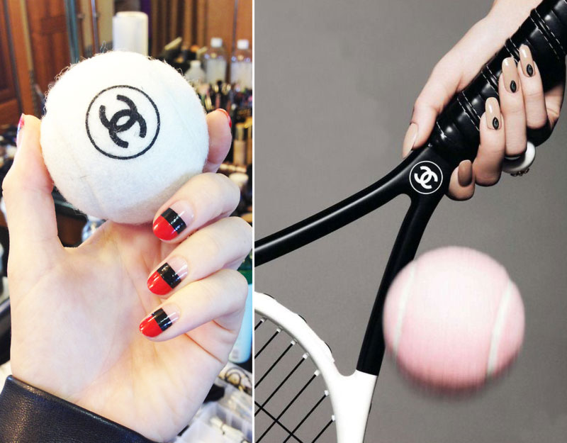 Chanel tennis racket balls fashion pictures