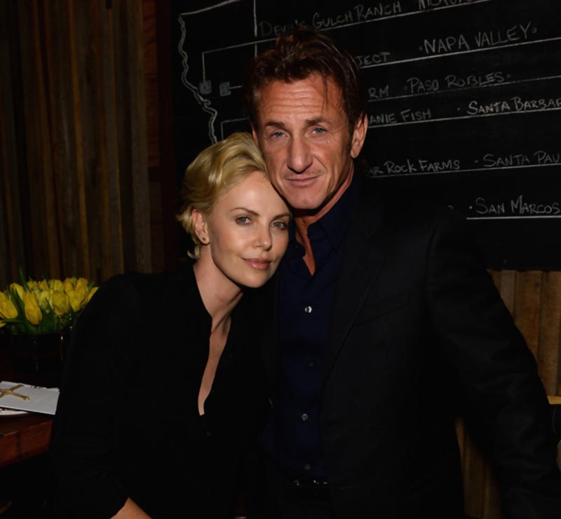 Charlize Theron Sean Penn together official event