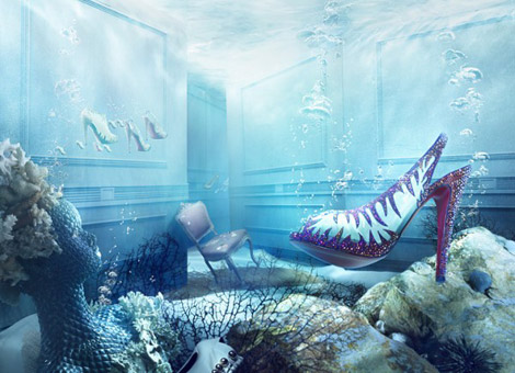 Christian Louboutin Fall Winter 2010 ad campaign Little Mermaid