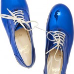 Christian Louboutin Fred Mirror leather Oxfords electric blue