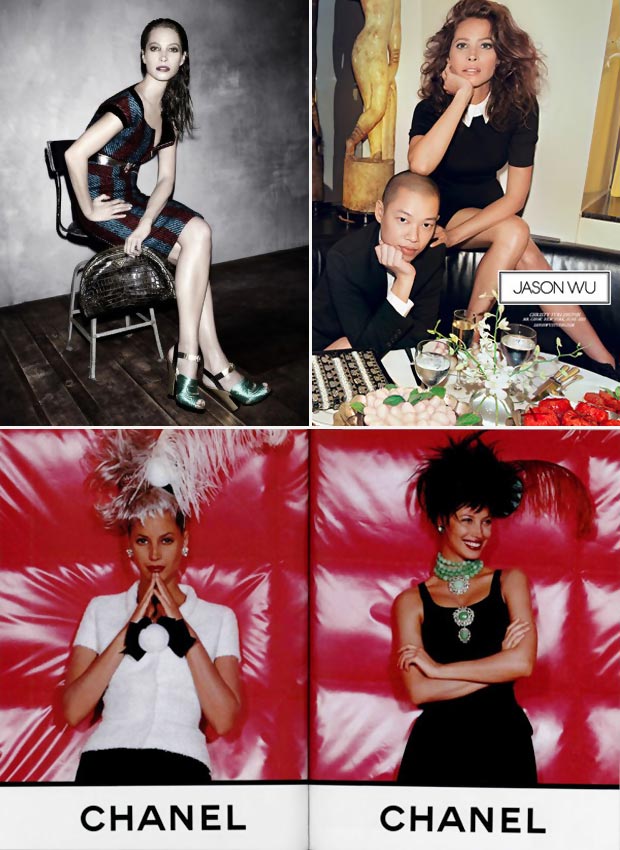 Christy Turlington Fall 2013 campaigns Prada Wu Chanel
