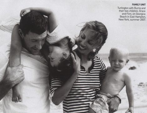 Christy Turlington Vogue August 2009 family