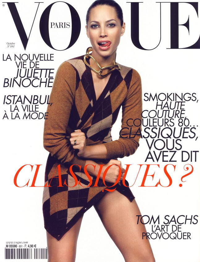 Christy Turlington Vogue Paris October 2008 Cover Large
