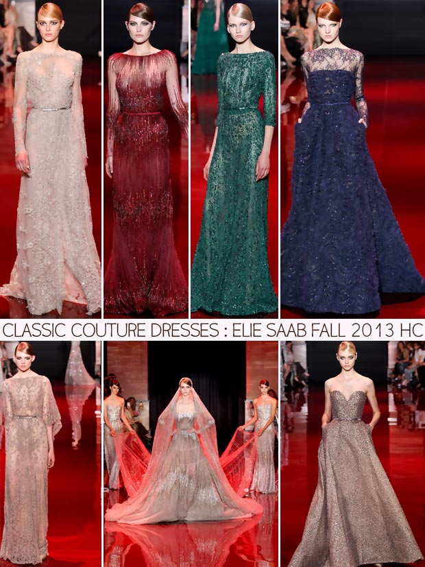 classic Couture dresses Elie Saab Fall 2013