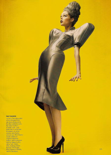 Coco Rocha in Vogue as The Silver Surfer