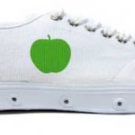 Comme des Garcons Spring Court white sneakers