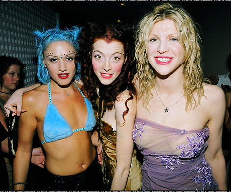 Courtney Love Gwen Stefani partying
