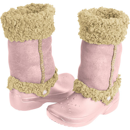 Crocs boots pink