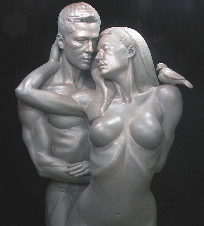 Daniel Edwards Brangelina Forever sculpture 1