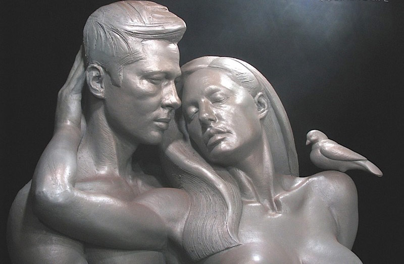 Daniel Edwards Brangelina Forever sculpture 2