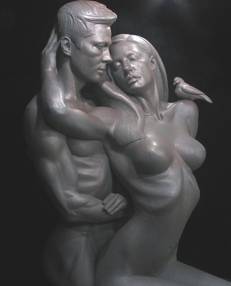 Daniel Edwards Brangelina Forever sculpture 3
