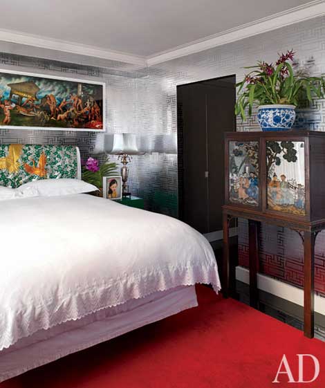 Daphne Guinness New York Apartment bedroom
