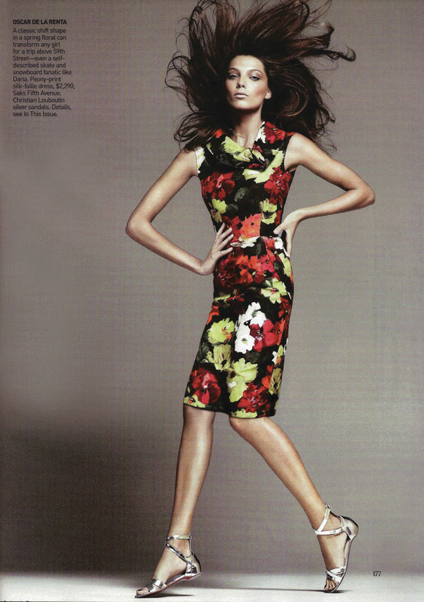 Daria Werbowy De La Renta Vogue US May 09