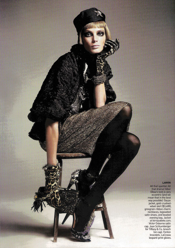 Daria Werbowy Lanvin Vogue US May 09