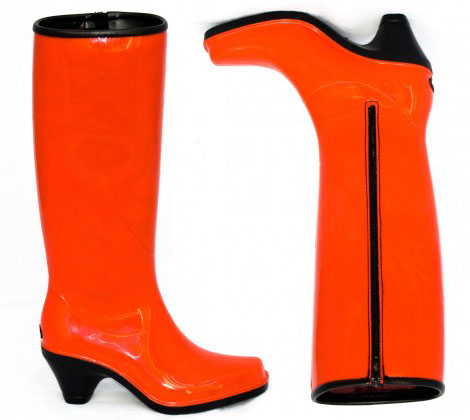 Dav rain boots orange
