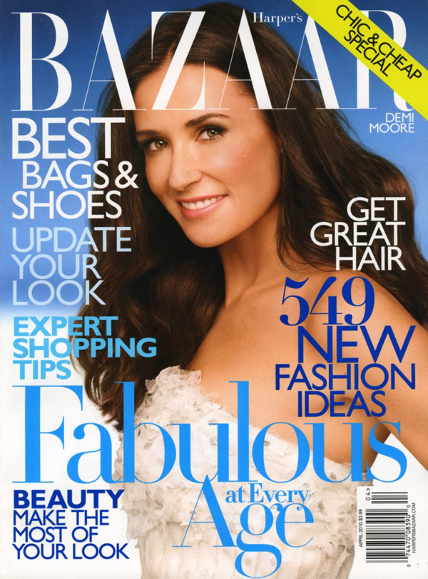 Demi Moore Harper s Bazaar April 2010 2