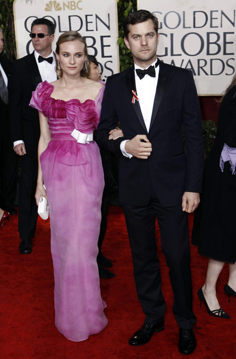 Diane Kruger Joshua Jackson Golden Globes 2010