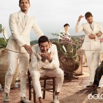 Dolce Gabbana men white suits Spring Summer 2014 ad campaign