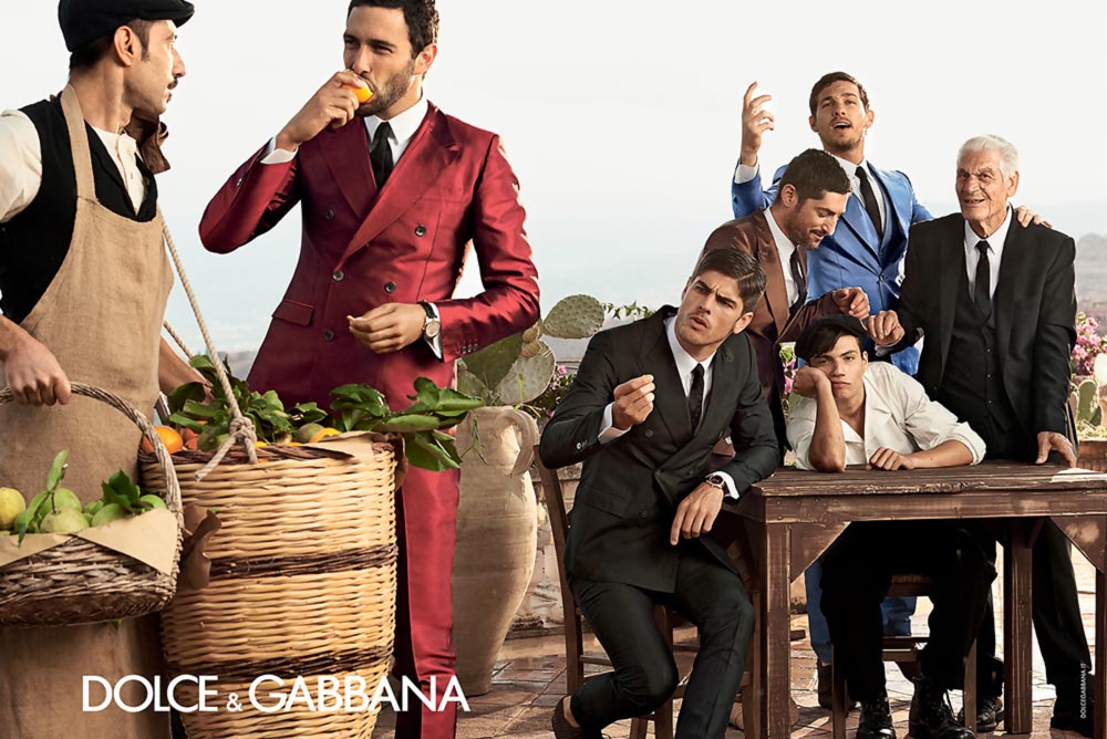 Dolce Gabbana SS2014 ad campaign men market