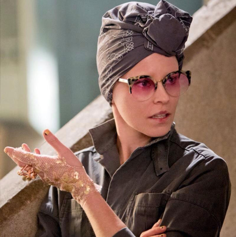Effie Trinket Hunger Games Mockingjay fishnet gold embroidery glove