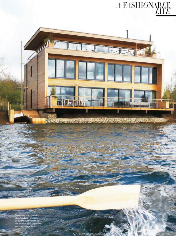 Elle MacPherson lakefront home in Cotswolds