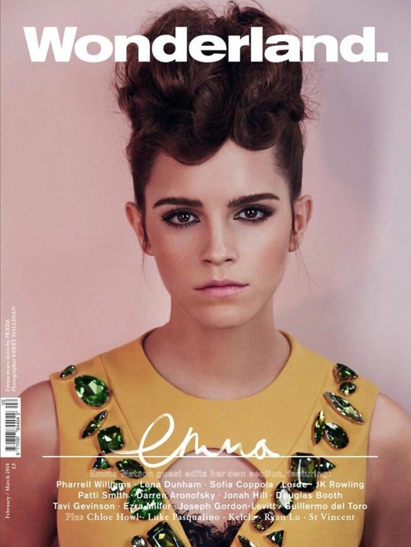 Emma Watson Wonderland magazine guest edited Spring issue cover