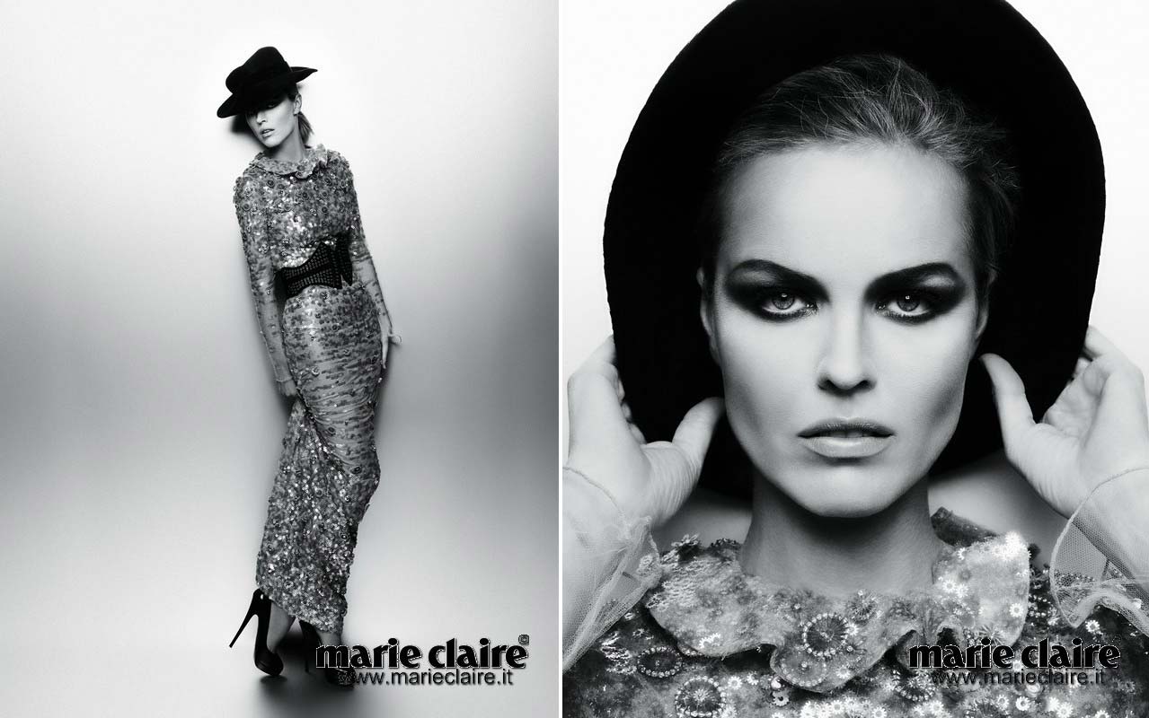 Eva Herzigova Marie Claire calendar Karl Lagerfeld September
