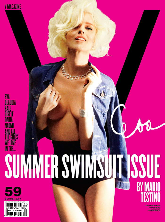 Eva Herzigova V59 Mario Testino swimsuit issue cover large