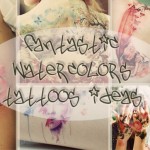 fabulous feminine watercolors tattoos inspiration