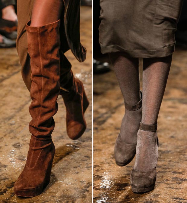 fall 2013 shoes trends boots shoes Donna Karan