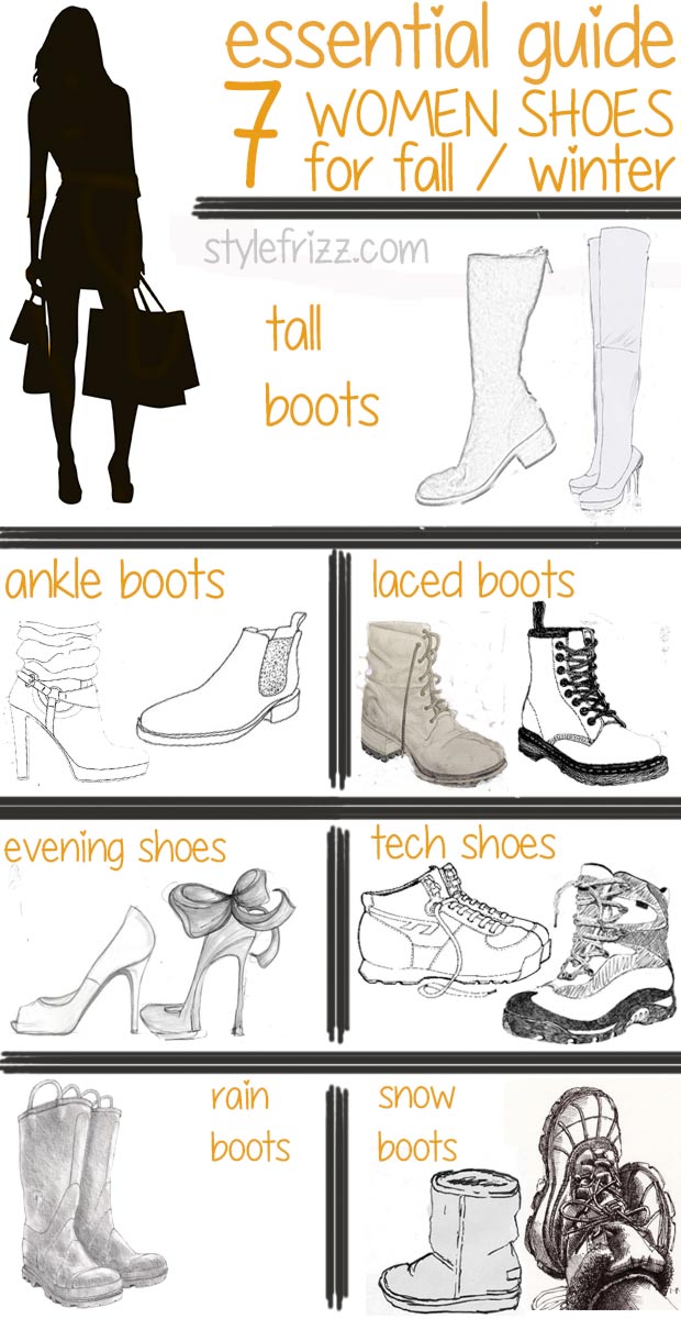 fall winter footwear guide for women