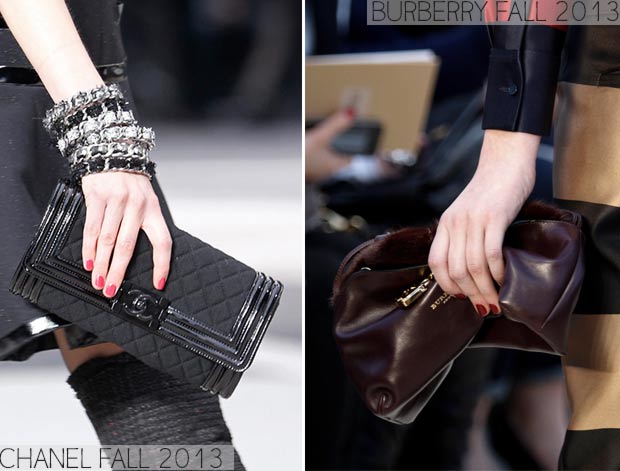 Fashion nail polish Chanel and Burberry