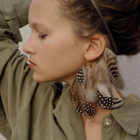 feather ear cuff by Anni Jurgenson